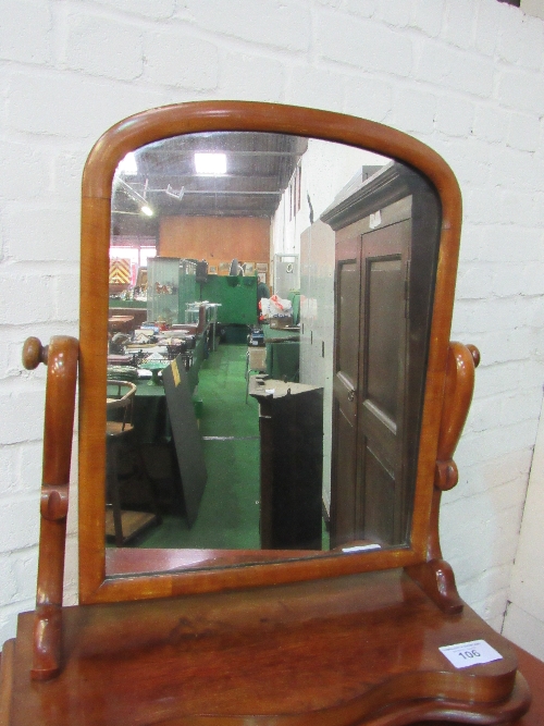 Mahogany framed toilet mirror on stand, height 68cms. Estimate £20-30 - Image 2 of 2