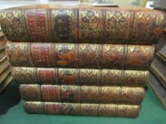 1720, rare, complete set, "Histoire des Empereurs et des autres Princes" written by N L De