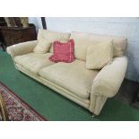 Large corded 3 seat sofa, approx 202cms in length. Estimate £20-30