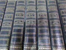 Harmsworth Encyclopaedia 'The House Doctor' Eleven calf leather bound volumes with gilt decorated