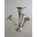 Hallmarked silver bud vase set. Estimate £20-30