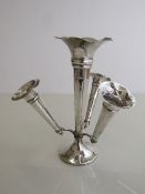 Hallmarked silver bud vase set. Estimate £20-30