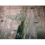 18 assorted Victorian glass bottles. Est 15-20