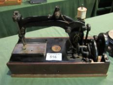 Wheeler and Wilson 8 (1879 to 1880) sewing machine. Est £20-40 plus VAT on the hammer price