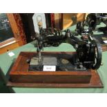 Wheeler and Wilson domestic sewing machine, model '8'. Est £20-40 plus VAT on the hammer price