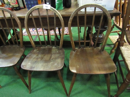 Set of 4 Ercol Windsor-style chairs. Estimate £20-30 - Image 2 of 3
