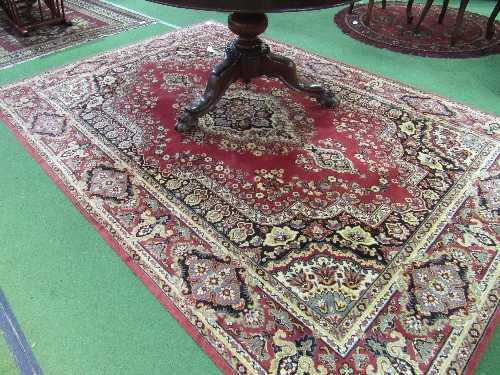 Coral ground carpet, 297 x 202cms. Estimate £40-60 - Image 3 of 3
