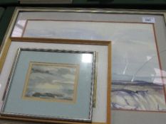 3 framed & glazed watercolours. Estimate £10-20