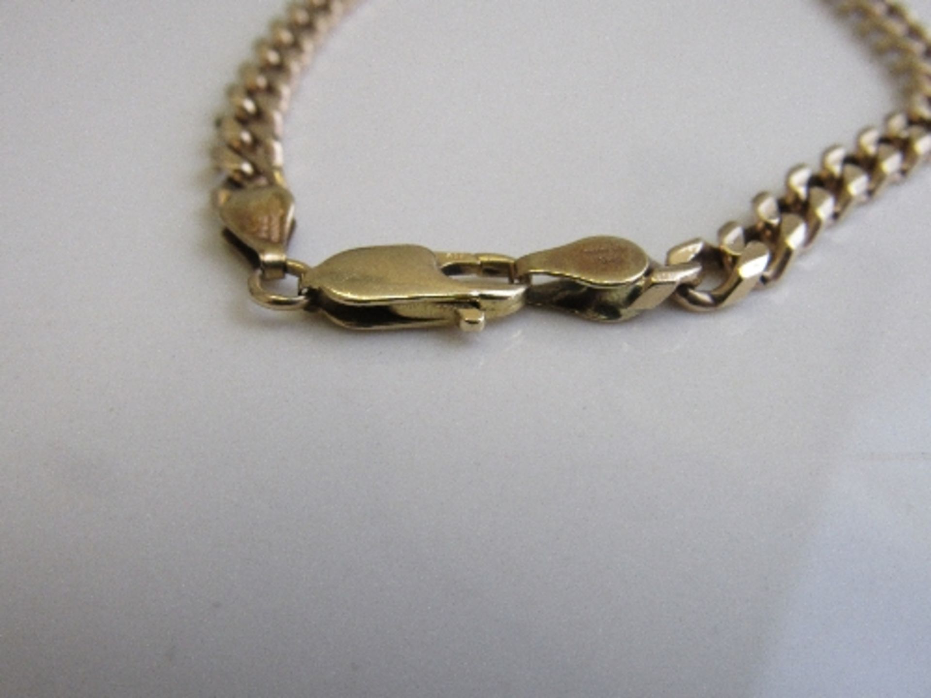 9ct gold link bracelet, weight 11.8gms, length 20cms. Estimate £130-150 - Image 3 of 3