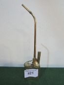 Gilded metal opium pipe. Estimate £20-30