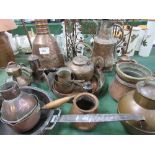 Large quantity of copper ware. Est 50-60