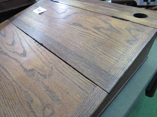 Oak old school lectern. Est 20-30 - Image 3 of 3