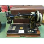 Wheeler and Wilson D9 (1895-1905) sewing machine. Est £20-40 plus VAT on the hammer price