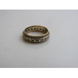 9ct gold & diamond eternity ring, size L½, weight 2.9gms. Estimate £40-60