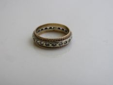 9ct gold & diamond eternity ring, size L½, weight 2.9gms. Estimate £40-60