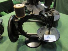 Wanzer Sewing Machine Company 'Little Wanzer'. Est £20-40 plus VAT on the hammer price