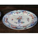 2 Crescent china 'Geneva' meat plates, 49 x 39.5cms together with a willow pattern meat place