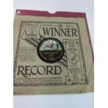 Titanic Souvenir Record, 78rpm. Issued in 1912, in remembrance of the Titanic. Double sided record