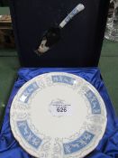 3 gift set boxed cake plates and servers. Est 20-30