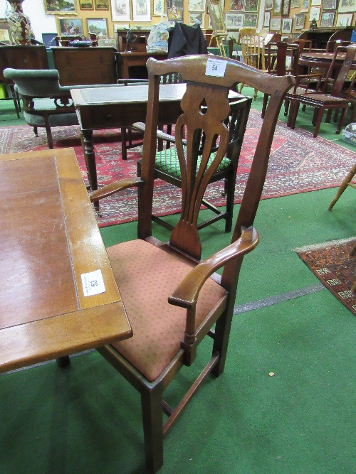 4 + 2 chairs with drop-in seats & open splat by Simpson of Norwich. Estimate £60-80 - Image 4 of 4