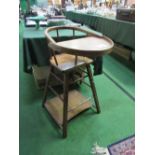 Metamorphic high chair/child's chair & table by Lines Bros. Estimate £20-30