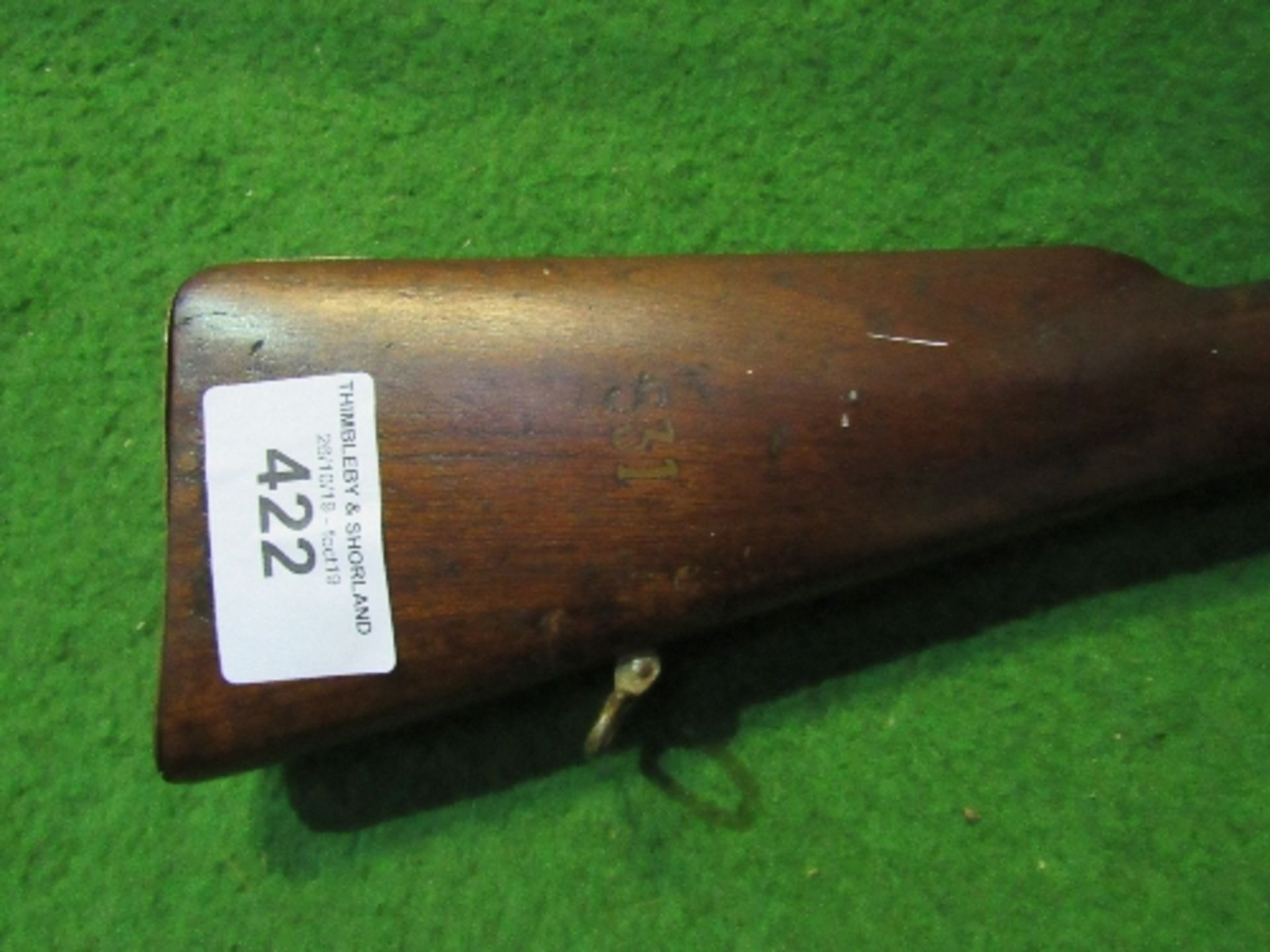 Musket number 531 on stock, length, 95cms. Estimate £40-60 - Image 3 of 3