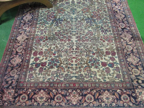 Fawn ground rug, 216 x 138cms. Estimate £20-30 - Image 4 of 4