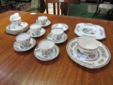 Colclough part tea set together with 2 pieces of Morley ware. Estimate £10-20