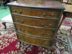 Reproduction mahogany chest of 4 graduated drawers, 63 x 46 x 79cms. Estimate £20-30