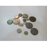 Coins: 1815 Un Decime BB Louis XVIII; 1917 One Rupee; 1936 5F Belgium; 1928 2 Florin coin; 1893 Zuid