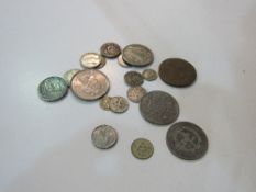 Coins: 1815 Un Decime BB Louis XVIII; 1917 One Rupee; 1936 5F Belgium; 1928 2 Florin coin; 1893 Zuid