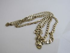 9ct gold necklace weight 22.0gms length 82cms. Est £240-260