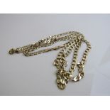 9ct gold necklace weight 22.0gms length 82cms. Est £240-260