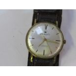 Vintage Polaris manual wind-up gent's wristwatch, going. Estimate £20-30