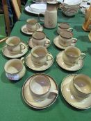 Denby Coloroll coffee set. Estimate £10-20