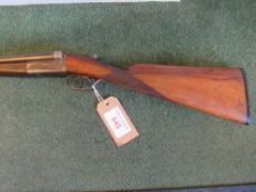 Belgian 16 bore side by side double barrel shotgun, serial number 39929