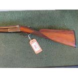 Belgian 16 bore side by side double barrel shotgun, serial number 39929