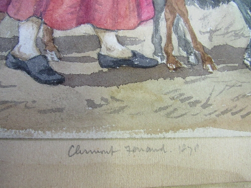 An album containing approx 78 watercolours including animals, flowers, landscapes, some dated late - Image 6 of 13