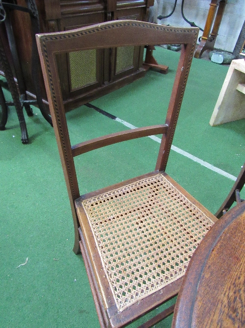 2 cane seat chairs together with another 2. Estimate £10-20 - Image 3 of 4