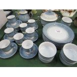 Qty of Denby blue tableware. Estimate £40-60