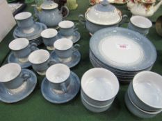 Qty of Denby blue tableware. Estimate £40-60