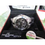 Seiko Arctura perpetual wristwatch with leather strap, in box. Estimate £70-100