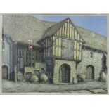 3 framed & glazed prints of buildings. Estimate £10-20