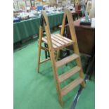 Set of vintage wooden steps. Estimate £30-40