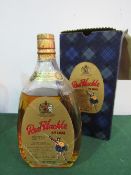 Bottle of 1960's Red Hackle Scotch Whisky, 70 percent proof, original bottle. Estimate £50-60