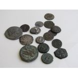 Collection of various coins, 17 in total. Estimate £150-180