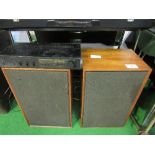 2 Goodmans G Magnum-K2 floor standing speakers together with Memorex SA-4045 stereo amplifier.
