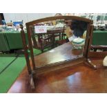 Mahogany framed toilet mirror. Estimate £10-20