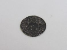 Edward The Confessor 1042-1066 painted helmet type draped bust hold sceptre before. Reverse - voided