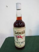 26.67 fl.oz bottle of Lamb's Navy Rum. Estimate £15-20